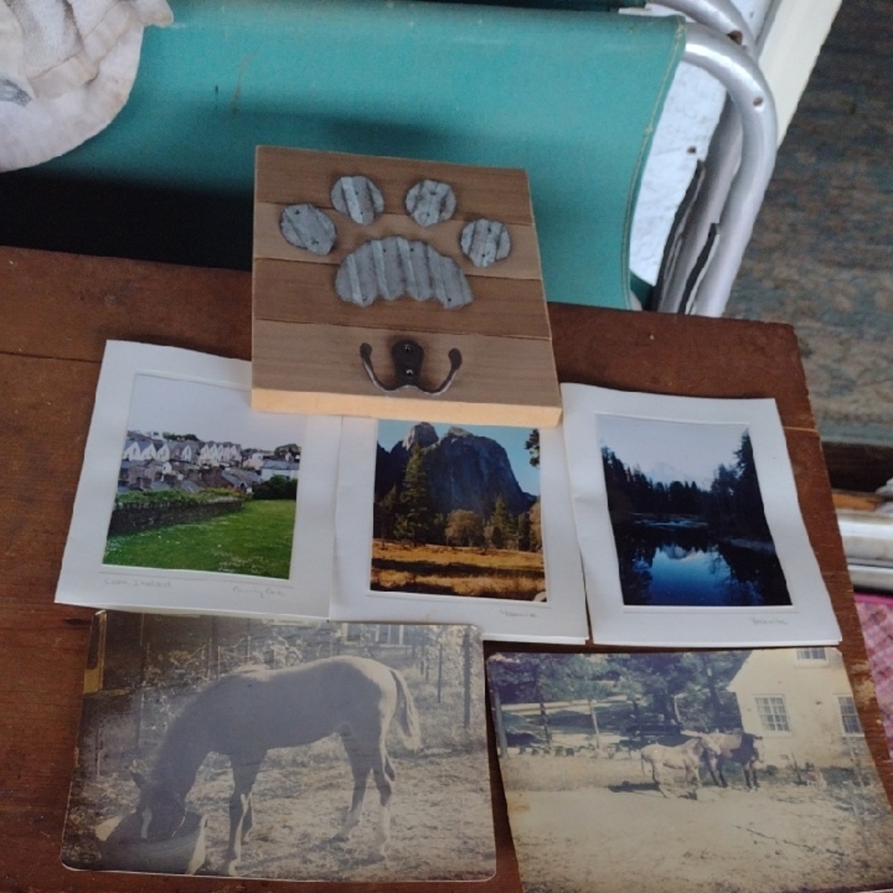 Wooden Paw Print Wall Art